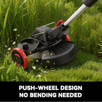 20V Electric Weed Wacker with Wheels, 5.2Ah Battery & Charger, K&GO Force
