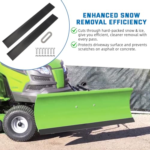 48" Universal Poly Snow Plow Cutting Edge, 1/2" Heavy-Duty Scraper Bar - size: 48 Inch