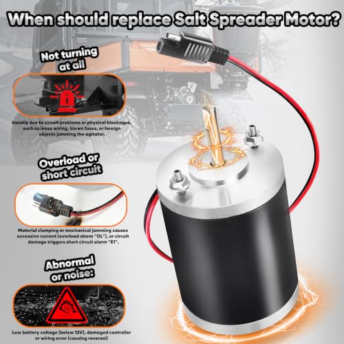 12V Salt Spreader Motor Replacement for Buyers SaltDogg 3000966
