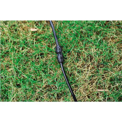 25Pcs 1/4 inch Drip Irrigation Coupling Fittings, Black - color: Black-Coupling