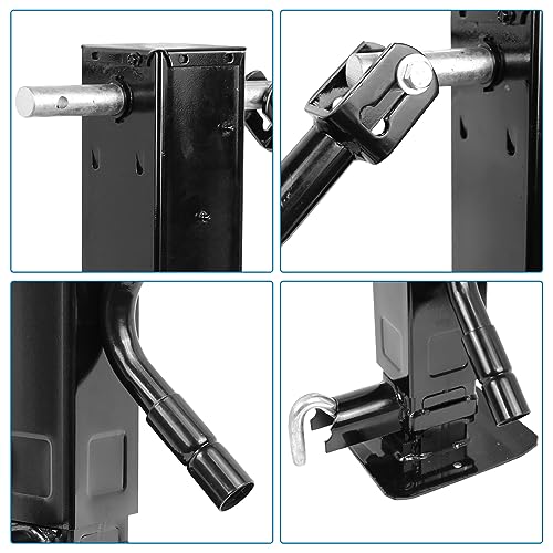 Square Tube Trailer Jack 12000 lbs with Drop Leg - size: 12.5-13.5 in 12000 lbs Front