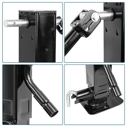 Square Tube Trailer Jack 12000 lbs with Drop Leg - size: 12.5-13.5 in 12000 lbs Front
