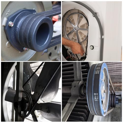 uxcell 5Pcs A16 Classic Wrapped Rubber V-Belt, 18" Outside Circumference x 0.51" Width x 0.32" Height, A-Section Rubber Drive Belt - size: A16