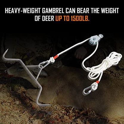 Yorikyas Hunting Game Hoist Gambrel Pulley Lift System