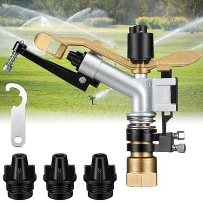 Maxcheck 1 Pcs 1" Agriculture Farm Irrigation Sprinkler, Spray Gun Heads - size: 1"