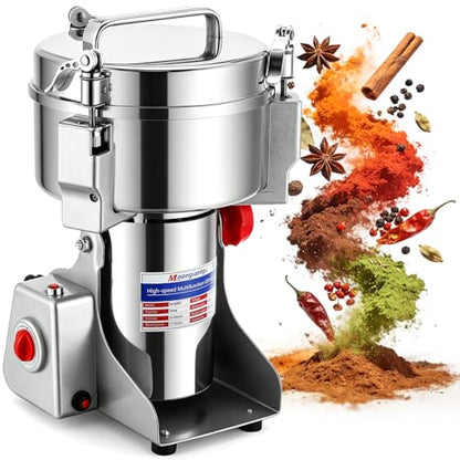 Moongiantgo Grain Mill Grinder Commercial Spice Grinder, 2000g Swing, 110V - size: 2000g Swing Type