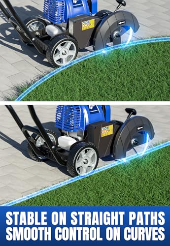 Wild Badger Power 31cc 4-Cycle Gas Walk-Behind Lawn Edger, 9.5-in Blade