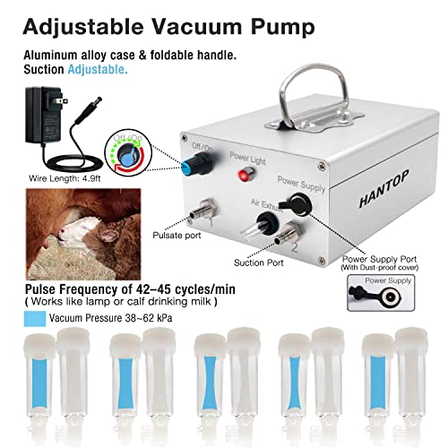 12L Goat Milking Machine, Plug-in Pulsation Pump Milker (Classic) - color: for Goat, size: 12L