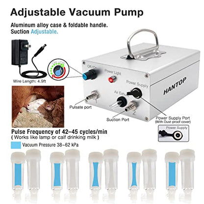 12L Goat Milking Machine, Plug-in Pulsation Pump Milker (Classic) - color: for Goat, size: 12L