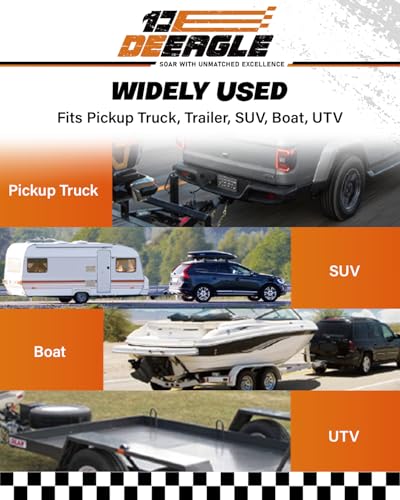 DEEAGLE 3 Ball Hitch with Hook, Fit 2” Hitch Receiver - style: Ball Hitch with Pin