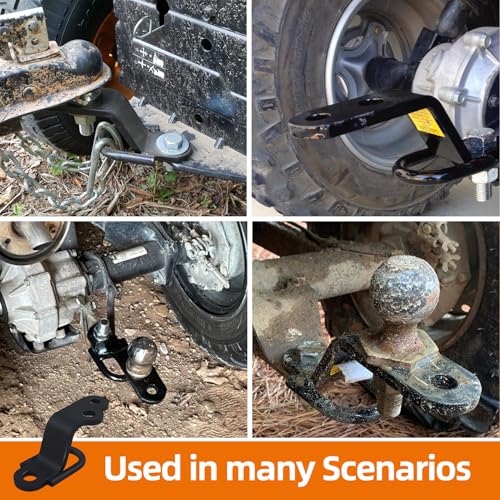lifgarfe Three-Way Receiver Hitch Lawn Mover Hitch Attachments Fit for ATV/UTV
