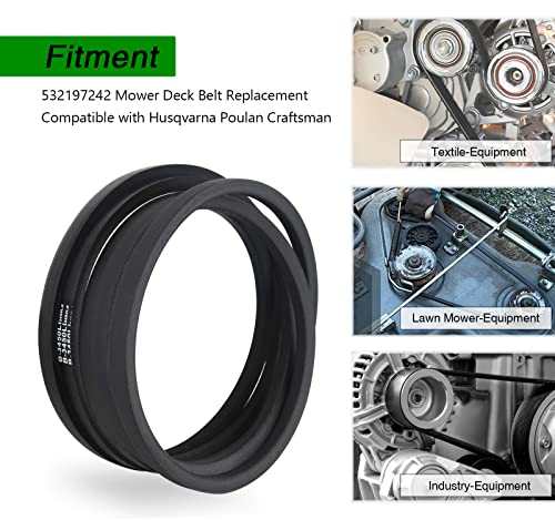 532197242 Mower Deck Belt 48 Inch, 197242 Replacement Belt