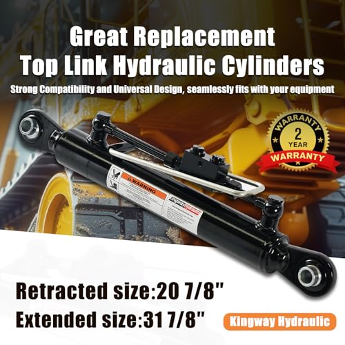 KINGWAY Hydraulic Top Link Cylinder Cat 1-1, 20 7/8"-31 7/8" - size: 20 7/8” - 31 7/8”