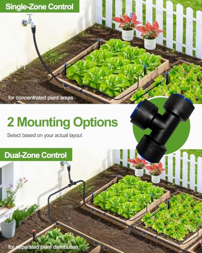 240FT Drip Irrigation System Kit, Quick-Connect Garden Watering System - size: 240FT