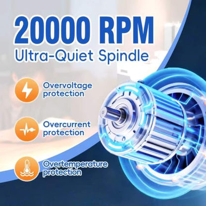 ZHRUI Electroplated Mini Metal Milling Machine 36W 20000rpm DIY Vertical Miniature Mill Lathe Machine Tools for Creative Maker Miniature Miller