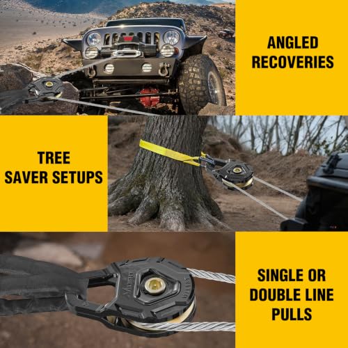 Nilight Forged Snatch Block 18 Ton Winch Pulley System E-Coated Rustproof - color: Heavy‑Duty Upgraded Winch Snatch Block 18T