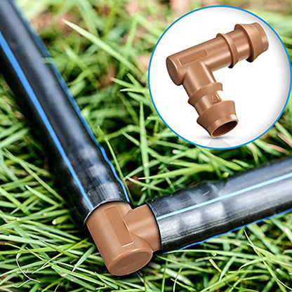 Outus 36 Pcs 1/2 Inch Drip Irrigation Tubing Fittings Barbed