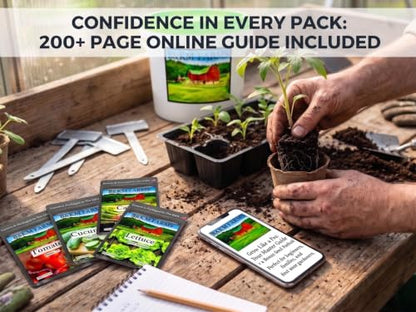 B&KM Farms 100,000 Non-GMO Heirloom Seed Kit-50 Fruit & Vegetable Variety