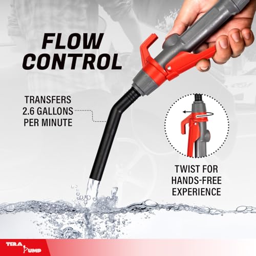 TERA PUMP 2nd Gen Multipurpose Battery Powered Fuel Transfer Pump - style: Battery Powered - 39.4" Hose