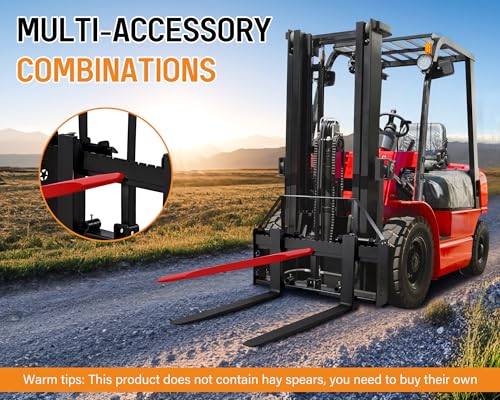 Albott 45" Heavy-Duty Tractor Pallet Forks with 50" Forklift Blades - size: Extra Large