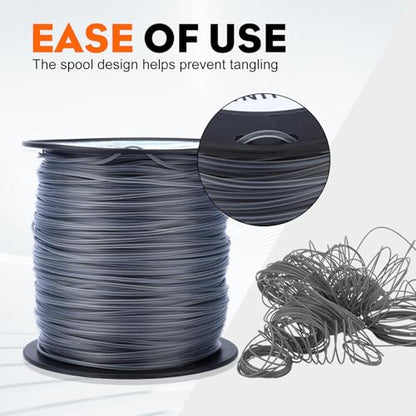 Hipa 5 Pound 095 Trimmer Line Heavy Duty 2.4 mm/.095" Weed Eater String for Echo SRM225 SRM210 SRM230 Sthil FS38 FS55R FS80 FS85 Husquavarna 128ld 223l Troybilt TB22 Brushcutter Electric 0.095 Round - size: 5 pound 095''