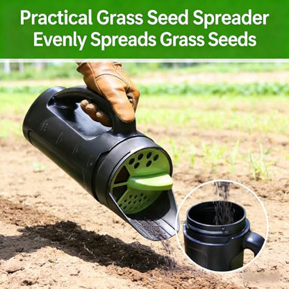 80 Oz Handheld Spreader Shaker, Spreader for Lawns and Gardens