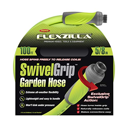 Liberty Garden 300-ft Hose Reel Cart + Flexzilla 100-ft Garden Hose