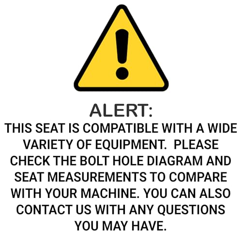 E-AS69YL Universal Yellow Suspension Seat for John Deere Equipment (Tractor, Mower & More)