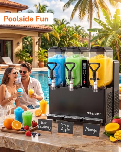 GSEICE 6.34 Gal/24L Slushie Machine for Commercial& Home Use