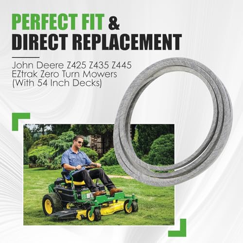 M158131 Mower Deck Belt Fit for John Deere M154296, Aramid Cord - size: 0.5" x 152.3"
