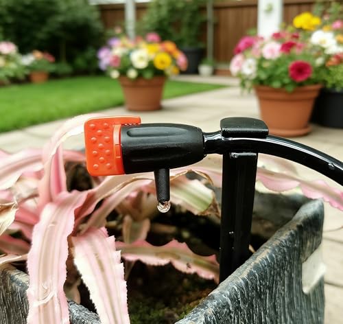 1/4" Drip Irrigation Dripper for Garden Plants Irrigation System,30 Pack - color: 30pcs Adjustable Drippers