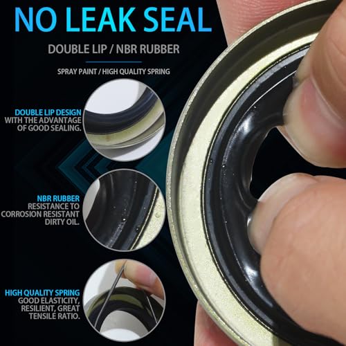 iBroPrat 4Sets 7000 LB Boat Trailer Axle 25580 14125A Bearing Kits | 21333TB/10-10 Grease Seals,22333TB/10-36 Grease Seals 2.72" Dust Caps and Rubber Plugs Cotter Pins for #D42 Spindle
