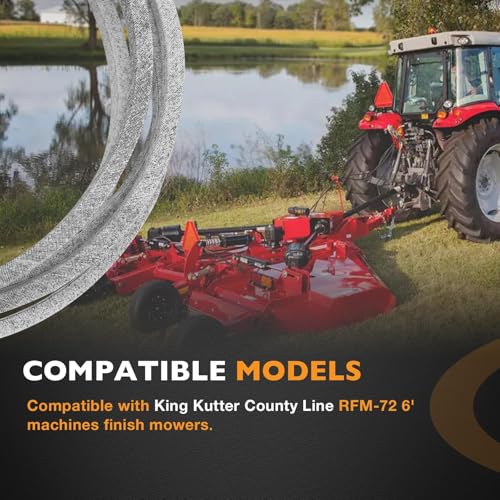 167148 Mower Deck Belt Fits County Line RFM-72 6' Machines Finish Mowers - size: 167148