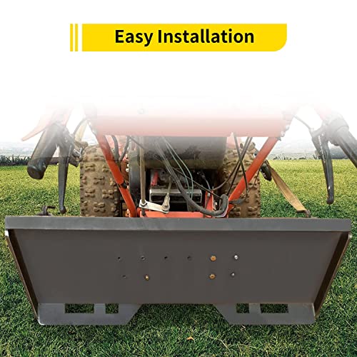 ECOTRIC 5Pcs 1/2" Skid Steer Mount Plate Quick Tach Attachment Loader Plate Compatible with Bobcat Kubota - size: 5 pieces 1/2" thick