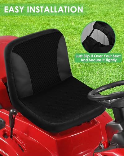 Breathable Mesh Surface Riding Lawn Mower Seat Cover Tractor Seat Cover