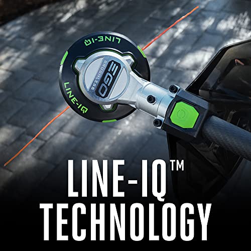 EGO POWER+ String Trimmer, Battery Powered, 16" Trimmer for Weeds and Grass with POWERLOAD, LINE IQ, Telescopic Carbon Fiber Shaft, Battery and Charger Not Included - ST1620T - style: 16" Line IQ/Telescopic (No Battery/Charger)