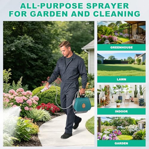 2 Gallon Battery Sprayer with 2 Speeds & Telescopic Wand
