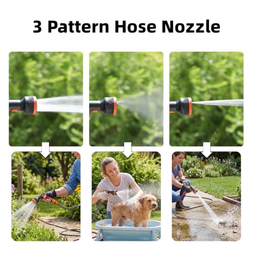 Retractable Garden Hose Reel,45+6FT Portable Hose Reel - color: Orange