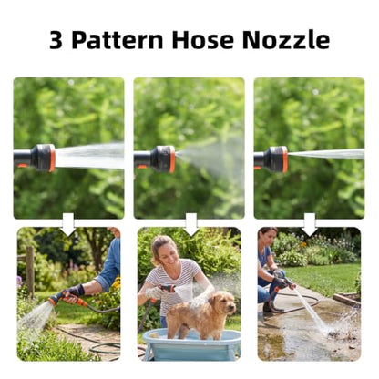 Retractable Garden Hose Reel,45+6FT Portable Hose Reel - color: Orange