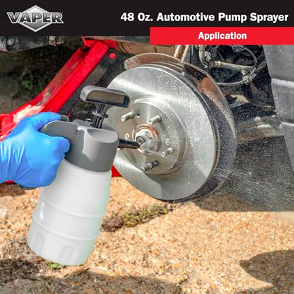 Vaper 19495 48oz Automotive Pump Sprayer, Pressurized Sprayer with Durable, High-Density Polyethylene Construction, Adjustable Nozzle for Multiple Spray Patterns