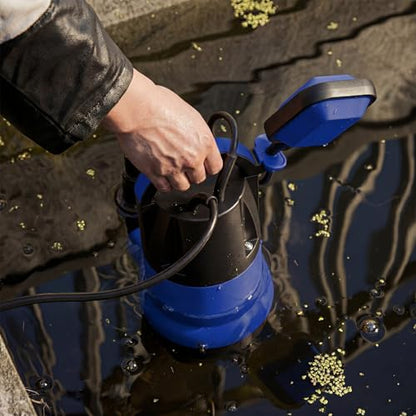 Prostormer 1HP 3700GPH Submersible Sump Pump with Automatic Float Switch - color: Blue