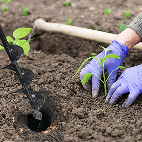 TCBWFY Auger Drill Bit for Planting 1.6x16.5inch Extended Length Garden Auger Spiral Drill Bit for Planting Bulbs Flowers,Post Hole Digger for 3/8”Hex Drill - size: 1.6"x16.5"