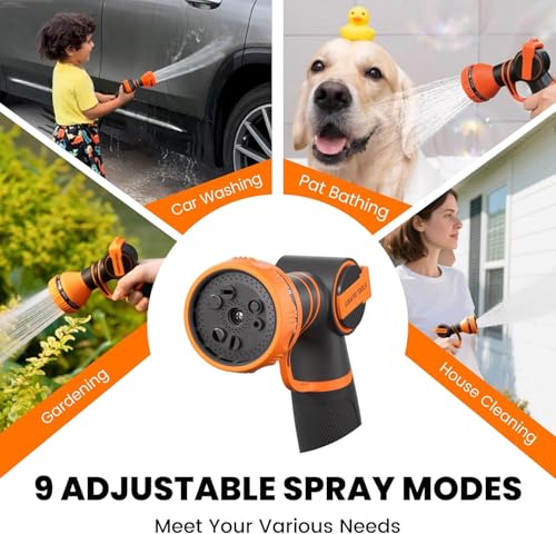 Giraffe Tools Retractable Garden Hose Reel 1/2"100FT Auto Rewind Wall Mount - size: 1/2''100ft