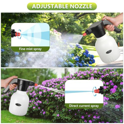 Electric Plant Spray Bottle 0.5 Gallon / 2L White