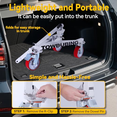 Trailer Mover Dolly, 3,500 lb Tongue Weight Capacity, for RV, Boat, Motorcycle, Jetski (2 in Ball) (2 in Ball) - size: 2 In Ball