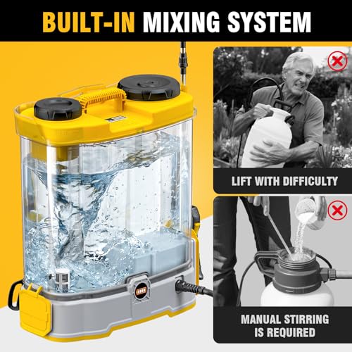 4.2 Gal Backpack Sprayer for DeWalt 20V Battery (Tool Only) - size: 4.2GAL