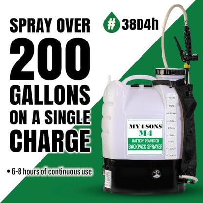 M4 Battery Powered Backpack Sprayer - 20V Dewalt Battery Compatible - size: M4 Dewalt Compatible