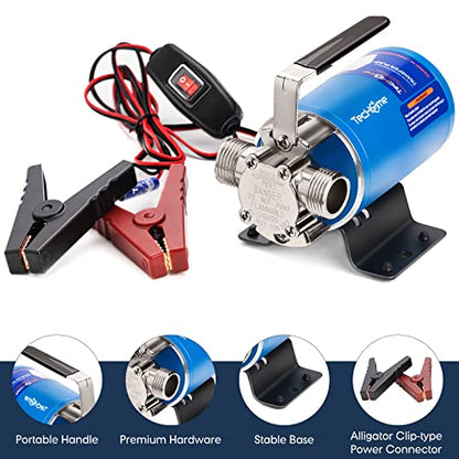 TecHome 12V Water Transfer Pump Water Pump Portable Electric Utility Pump. - style: 12V Portable Pump