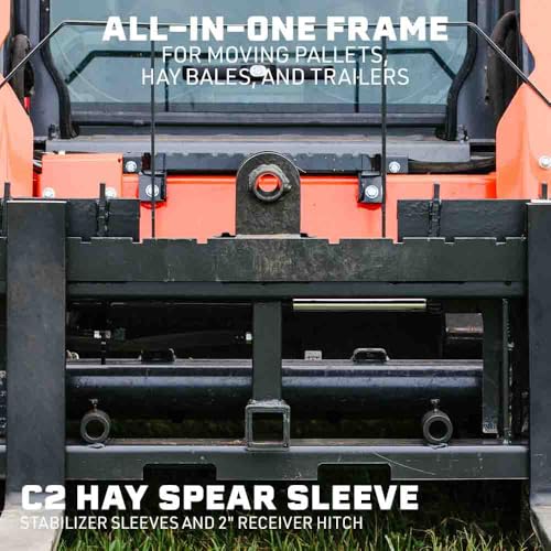 Titan Attachments Standard Series Skid Steer Pallet Fork Frame, 48 in - style: 48" Forks