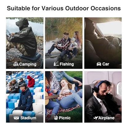 ONETIGRIS Inflatable Seat Cushion, Lightweight Waterproof Seat Pad - color: 1 Pack Black
